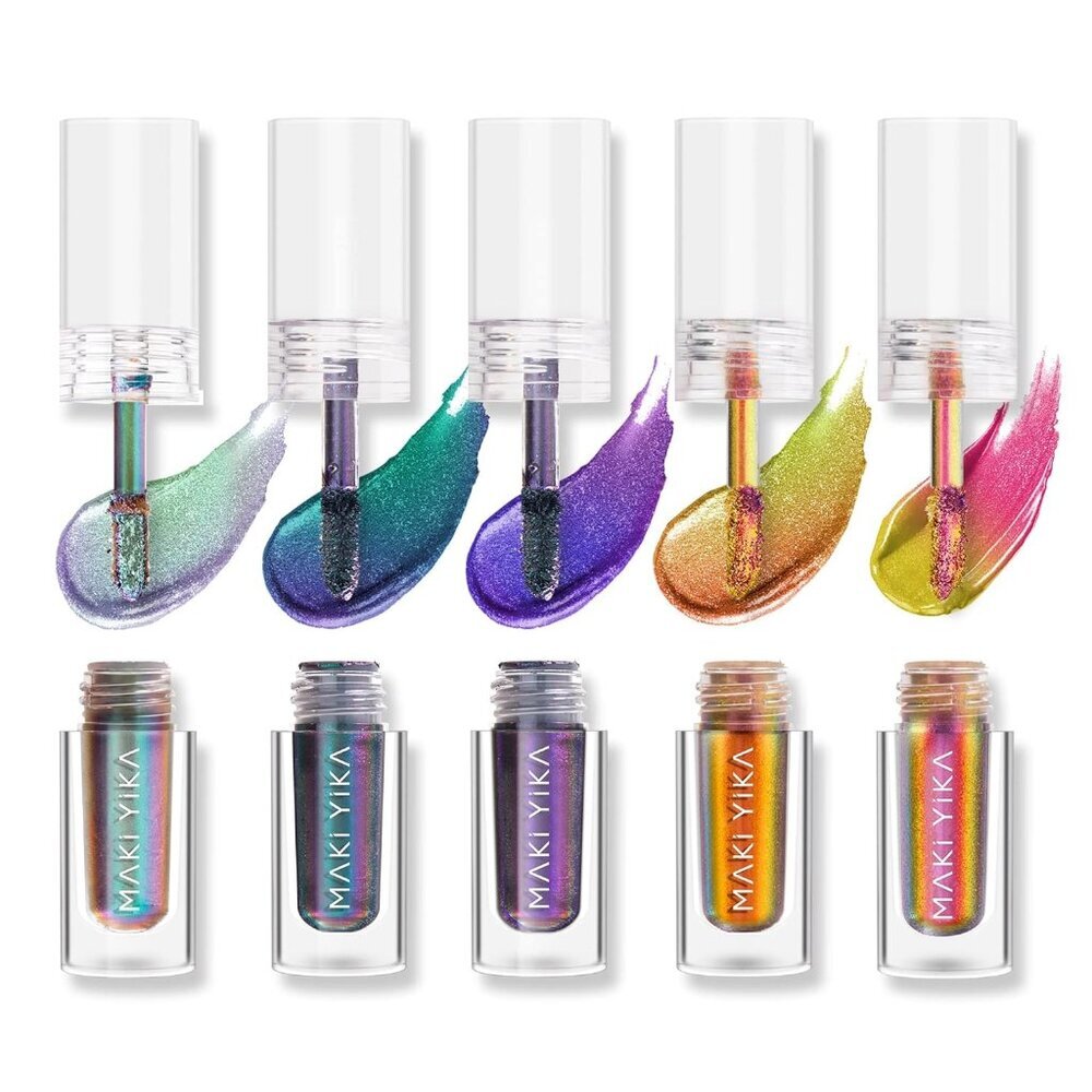 5Pc Liquid Multichrome Eyeshadows Long Lasting, Metallic Chameleon Eye Shadow Sm - Picture 1 of 9